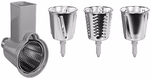 Accessorio grattugia Smeg SMSG01 con lame multiple in acciaio inox e plastica, colore argento
