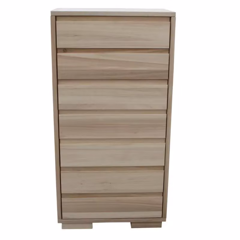 Cassettiera contemporanea in legno di frassia con 7 cassetti Mobili 2G L/P/H: 70 x 45 x 137 cm – 2