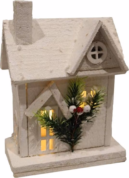 Casa Di Legno Decorazione Natalizia Led