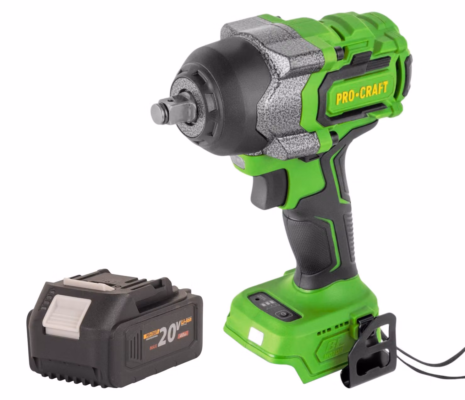 Avvitatore a impatto a batteria Procraft PWA36bb 20 V 850 Nm 1/2" Brushless + 1x batteria 4,0 Ah - senza caricabatterie