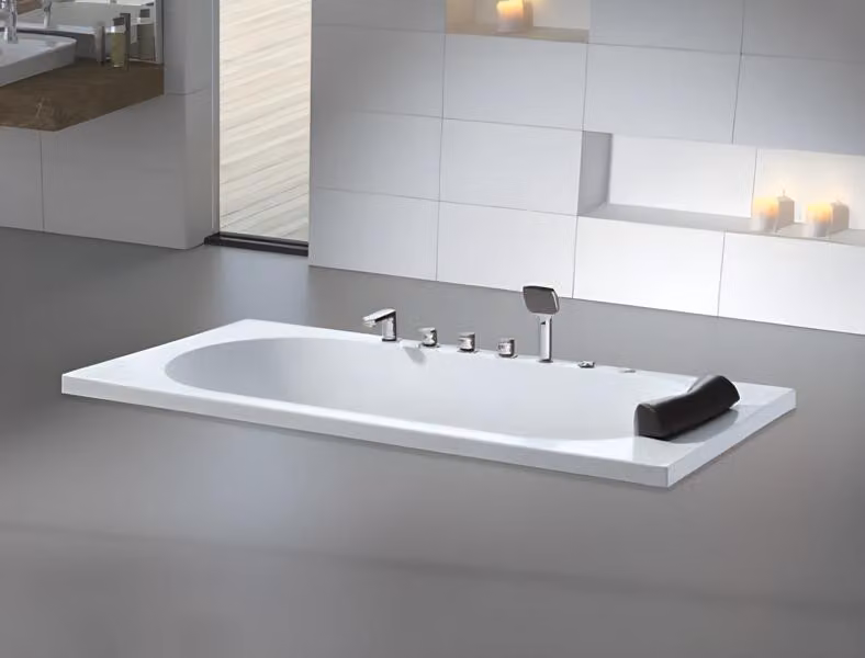Massagebadewanne Badewanne Whirlpool Blubberbad Spa-Bad Whirlwanne 180x85 cm