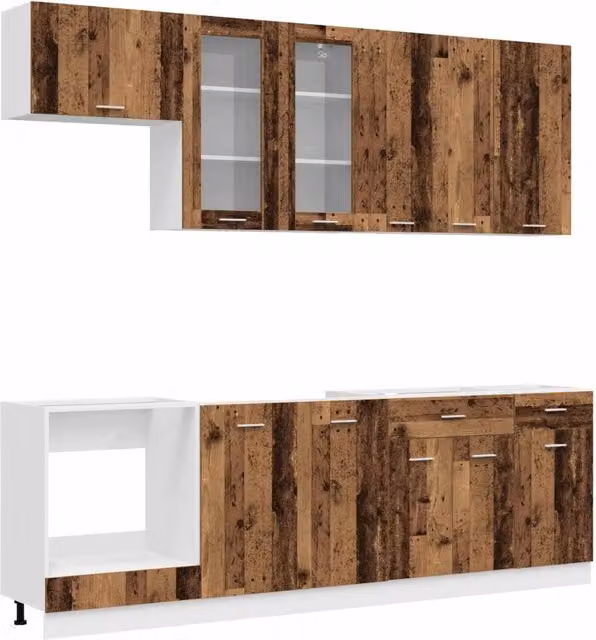 Unità Cucina LYON 8 pz Legno antico Legno ingegnerizzato 3438209
