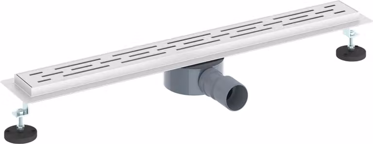 Scarico doccia con copertura in vetro e sifone a 360° 70 cm