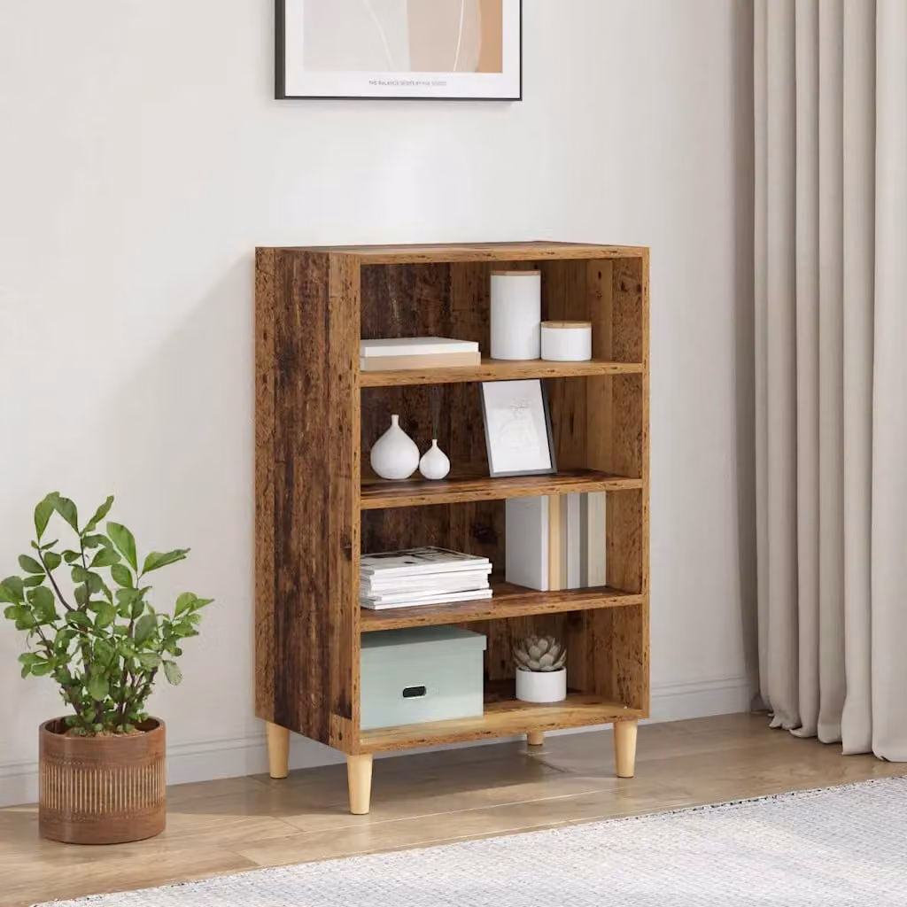 Credenza moderna vidaXL in legno ingegnerizzato color marrone L: 57 cm, P: 35 cm, H: 89.5 cm