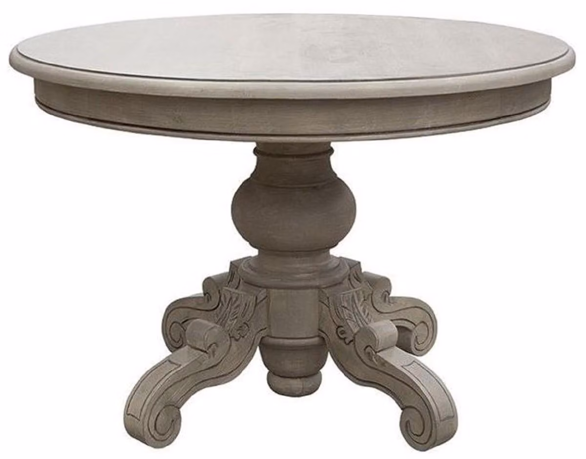 Casa Padrino tavolo da pranzo in stile country grigio Ø 120 cm