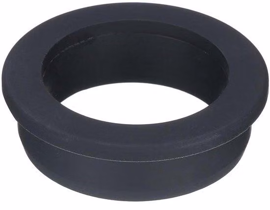 Tubo flessibile di scarico in gomma T, nero, diametro 53,6 mm