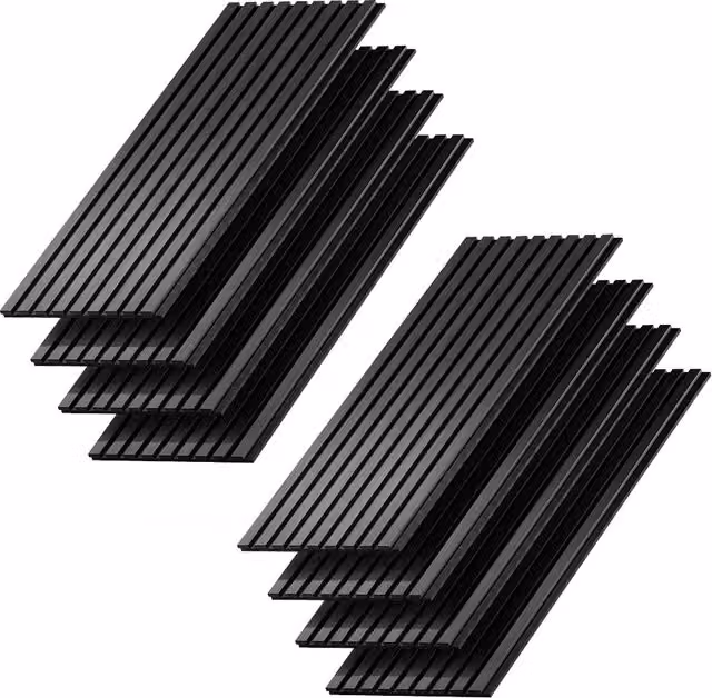 Set di 8 pannelli acustici Sonoa Vicco in MDF colore nero L: 40 cm, P: 40 cm, H: 16,8 cm – 1
