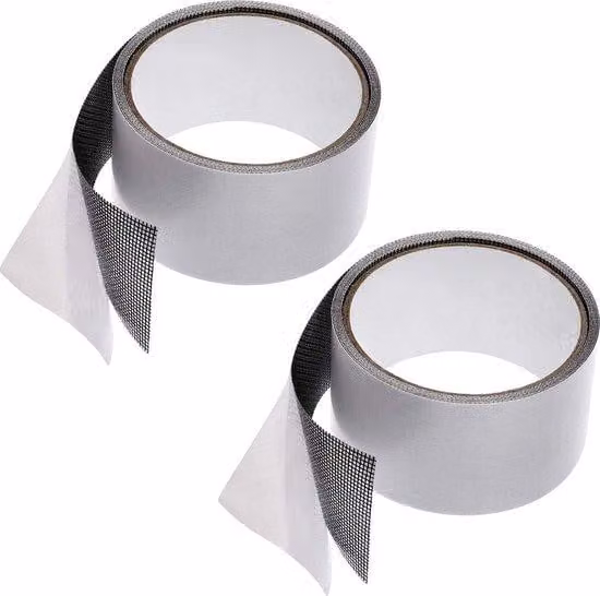 Nastro in fibra di vetro per la riparazione di finestre e porte - 2 pezzi - 5 m x 50 mm - Nastro di riparazione Muggennet - per la riparazione di finestre e porte