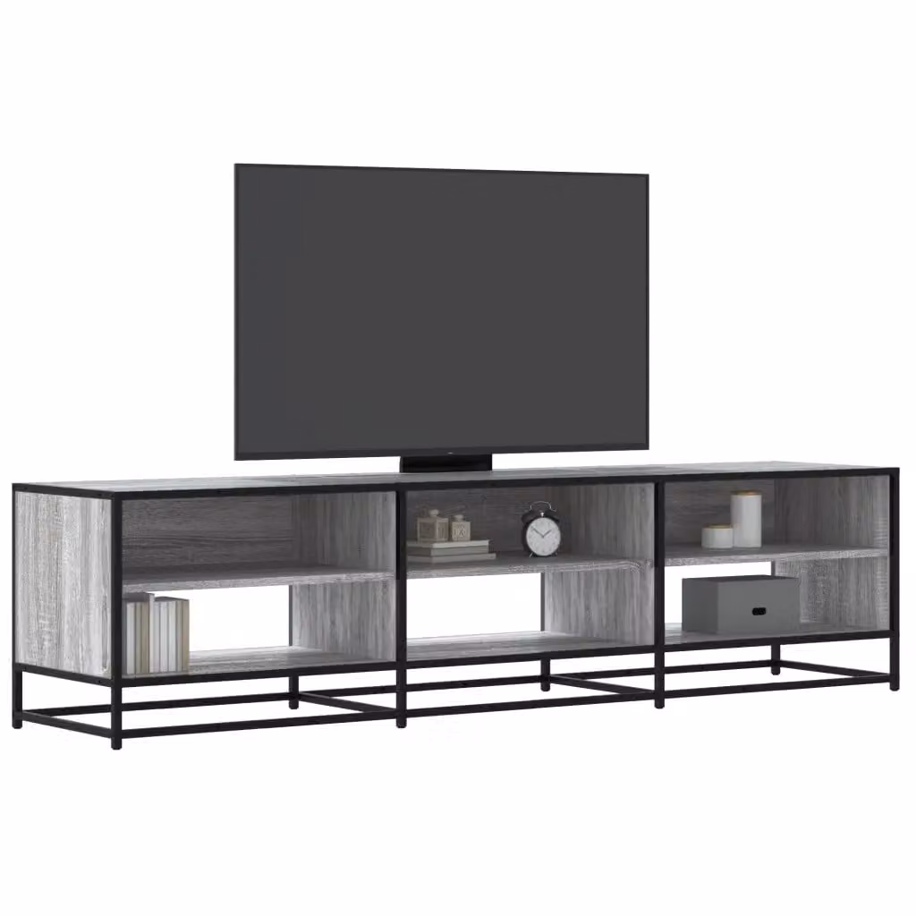 vidaXL Mobile Porta TV in Stile Industrial Grigio Sonoma, L 180 x P 40 x H 46 cm