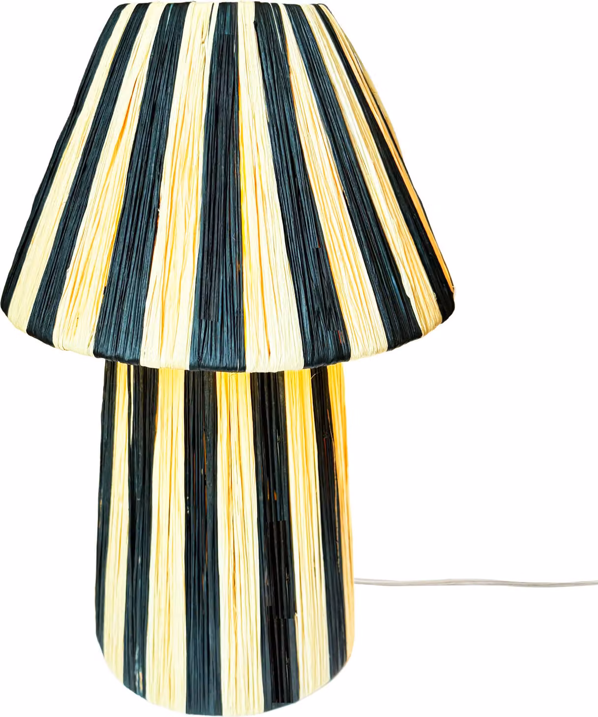 Lampada da tavolo decorativa Boho Lampada da comodino Morjan Beige Nero