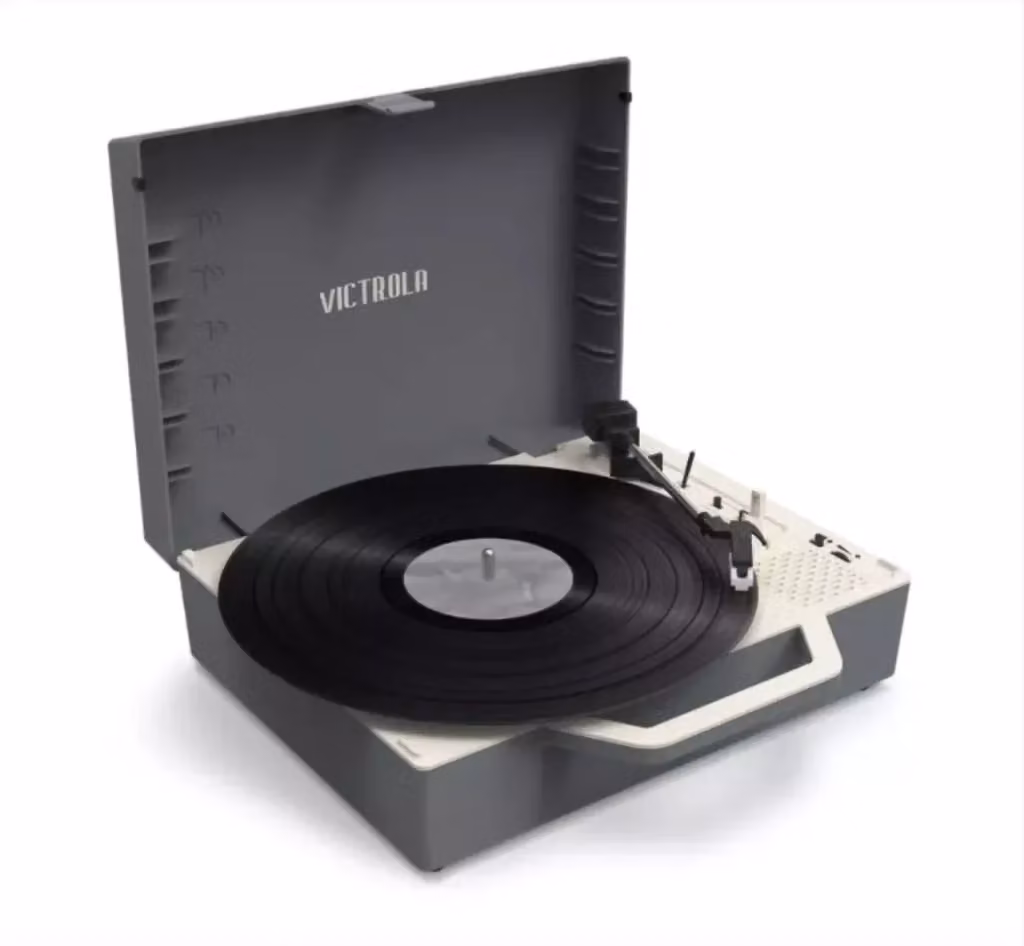 Giradischi Victrola ReSpin Bluetooth con tecnologia Vinyl Stream e connessione USB-C, colore Grigio – 2