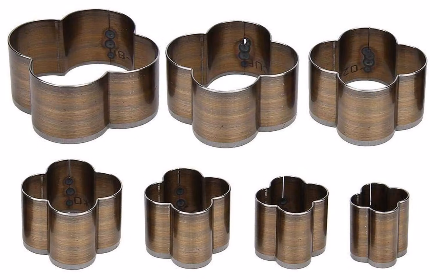 Set di punzoni per forare la pelle, composto da 7 pezzi, ideale per lavori di artigianato in pelle e hobby creativi