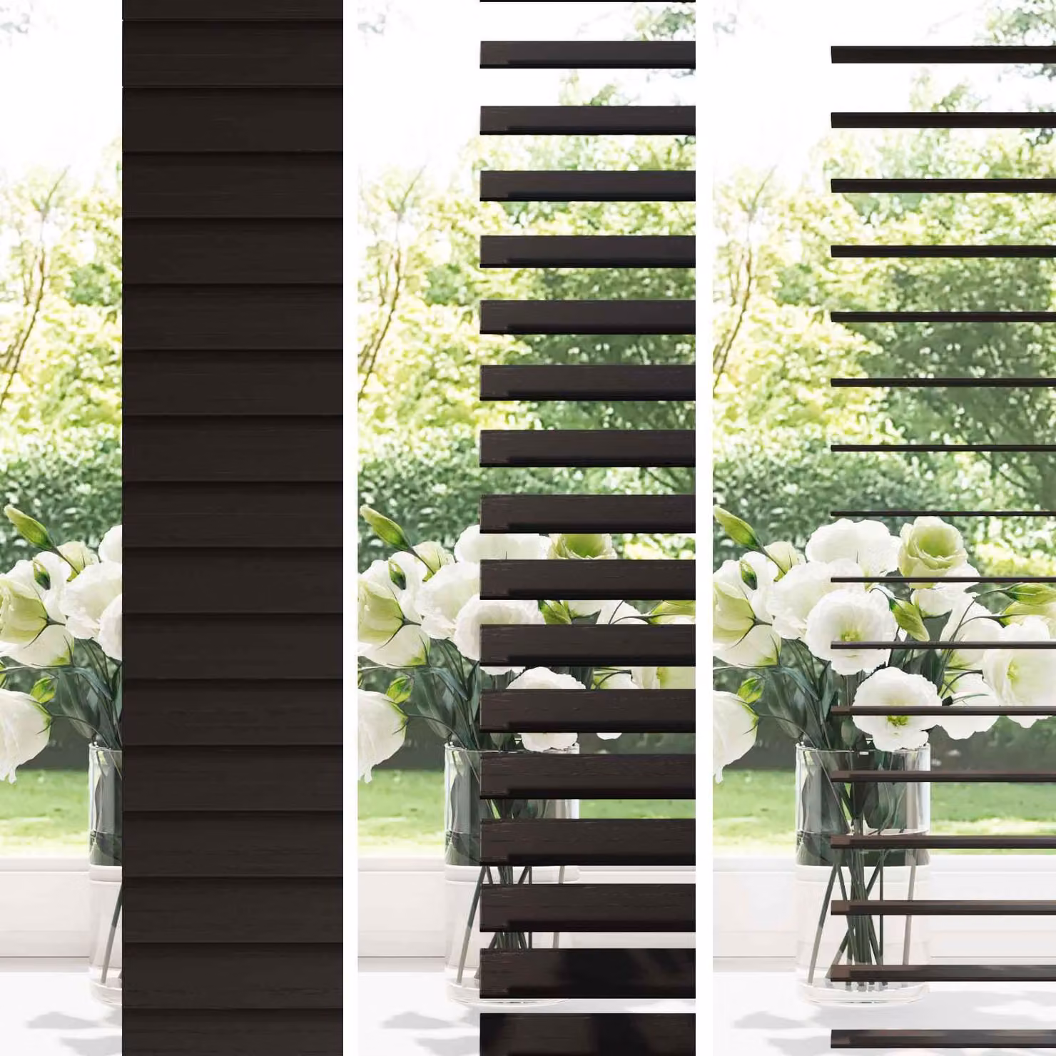 Tende avvolgibili per finestre Venet, colore marrone scuro, dimensioni 95 x 250 cm, larghezza lamelle 35 mm