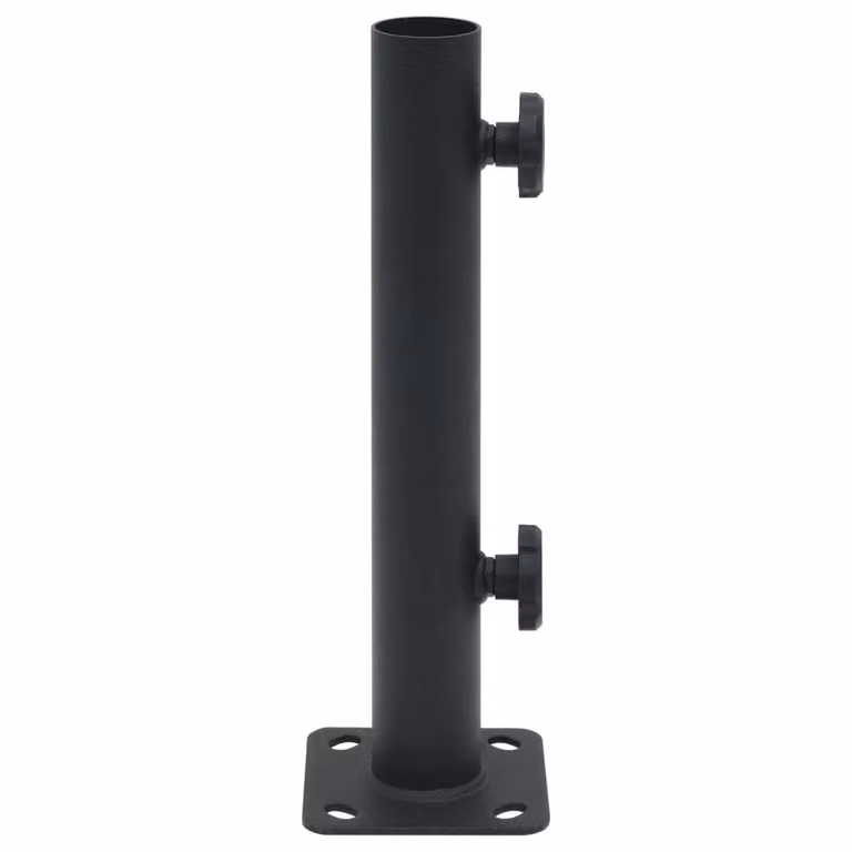 Supporto per ombrellone per palo Ø32/34/38 mm acciaio nero opaco