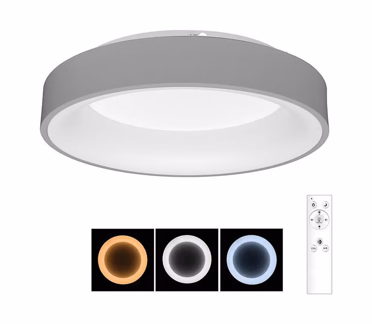 Brilagi - Plafoniera LED dimmerabile FALCON LED/40W/230V 3000-6500K grigio + telecomando