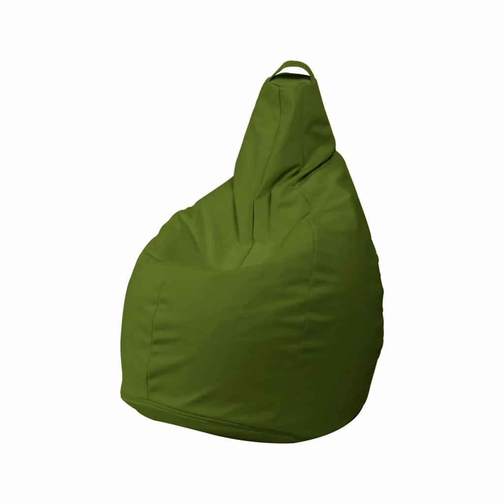 Pouf Aunter Talamo Italia, Poltrona sacco multiuso e poggiapiedi, Verde, L 90 x P 90 x H 120 cm – 2