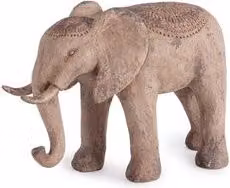 Tavolo in ceramica Bizzotto Elefante Beige con design etnico e organico