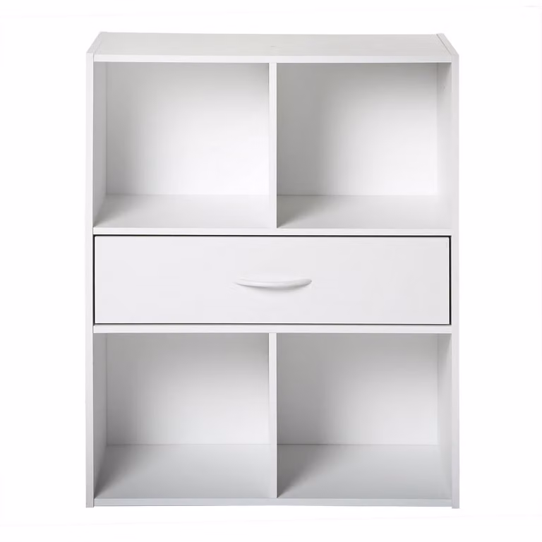 Calicosy - Scaffale Cubo 4 Armadietti con un Cassetto
