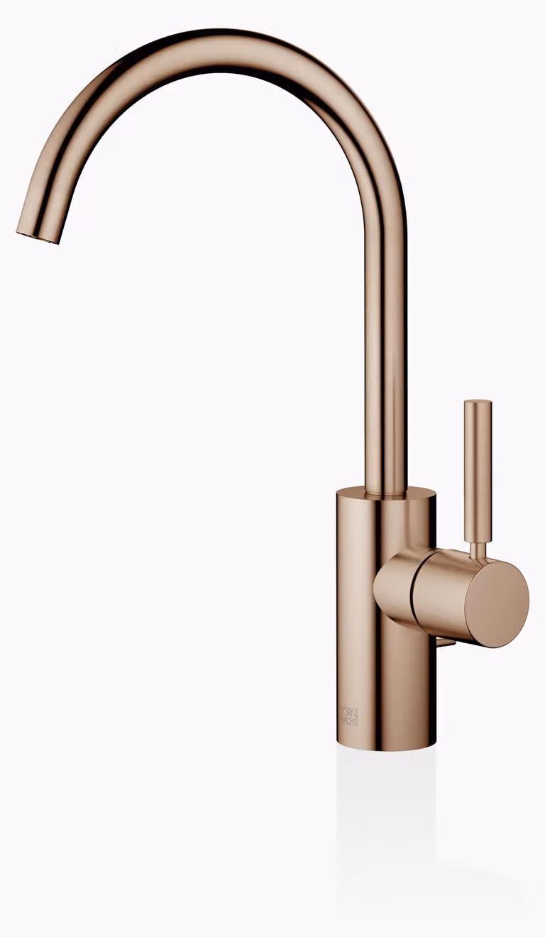 Dornbracht META Mitigeur monocommandé pour lavabos avec vidage, saillie 167mm, bec orientable 360, 33500661-42, 33500661-42