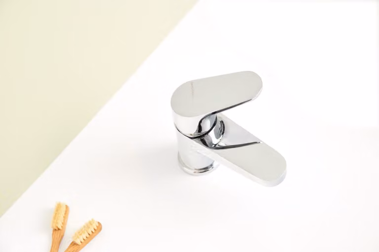 SANYCCES PROJECT miscelatore monocomando per lavabo cromo lucido alto 12,4 cm