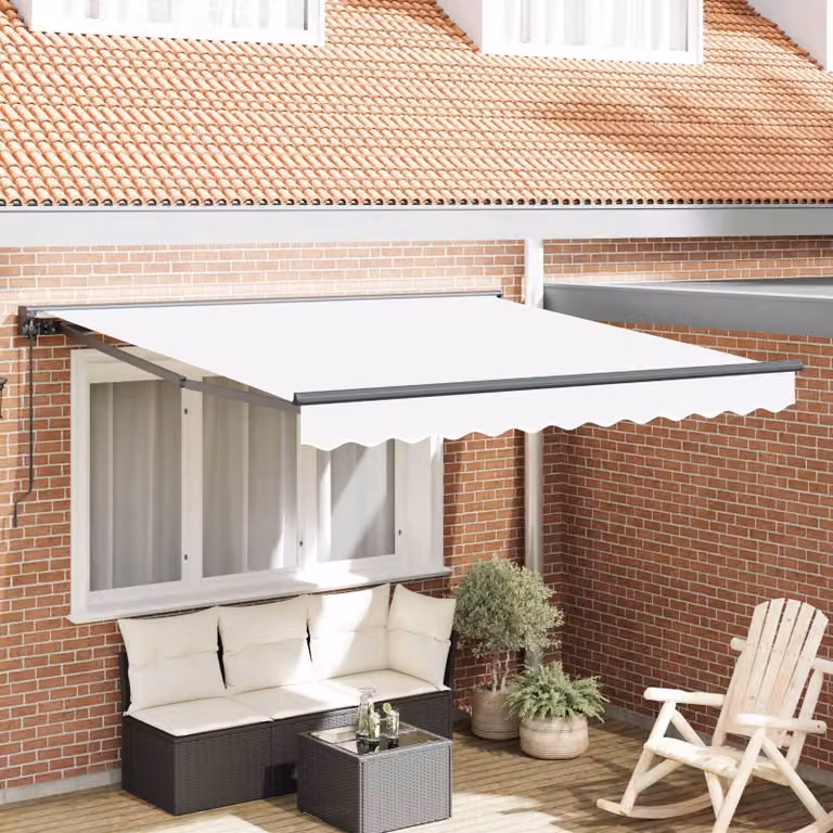 Maison Exclusive - Telaio per tenda da sole bianco 300 x 250 cm in poliestere con rivestimento in PU