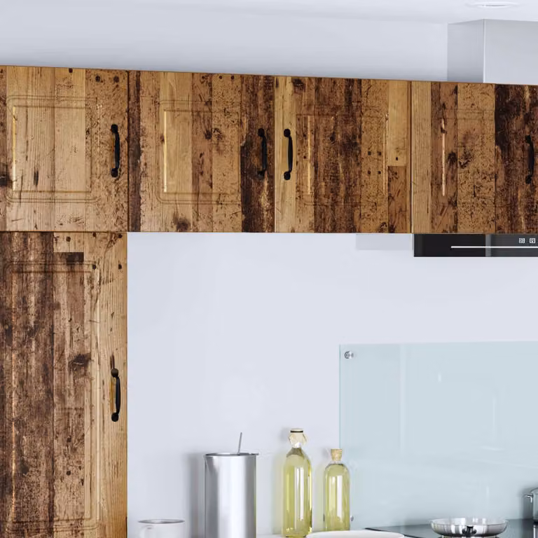 Set di 2 pannelli per lavastoviglie incasso vidaXL Kalmar in legno marrone effetto opaco