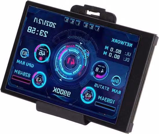 Mini-display da 3,5 pollici per PC: monitor della temperatura e display principale con rotazione a 360°
