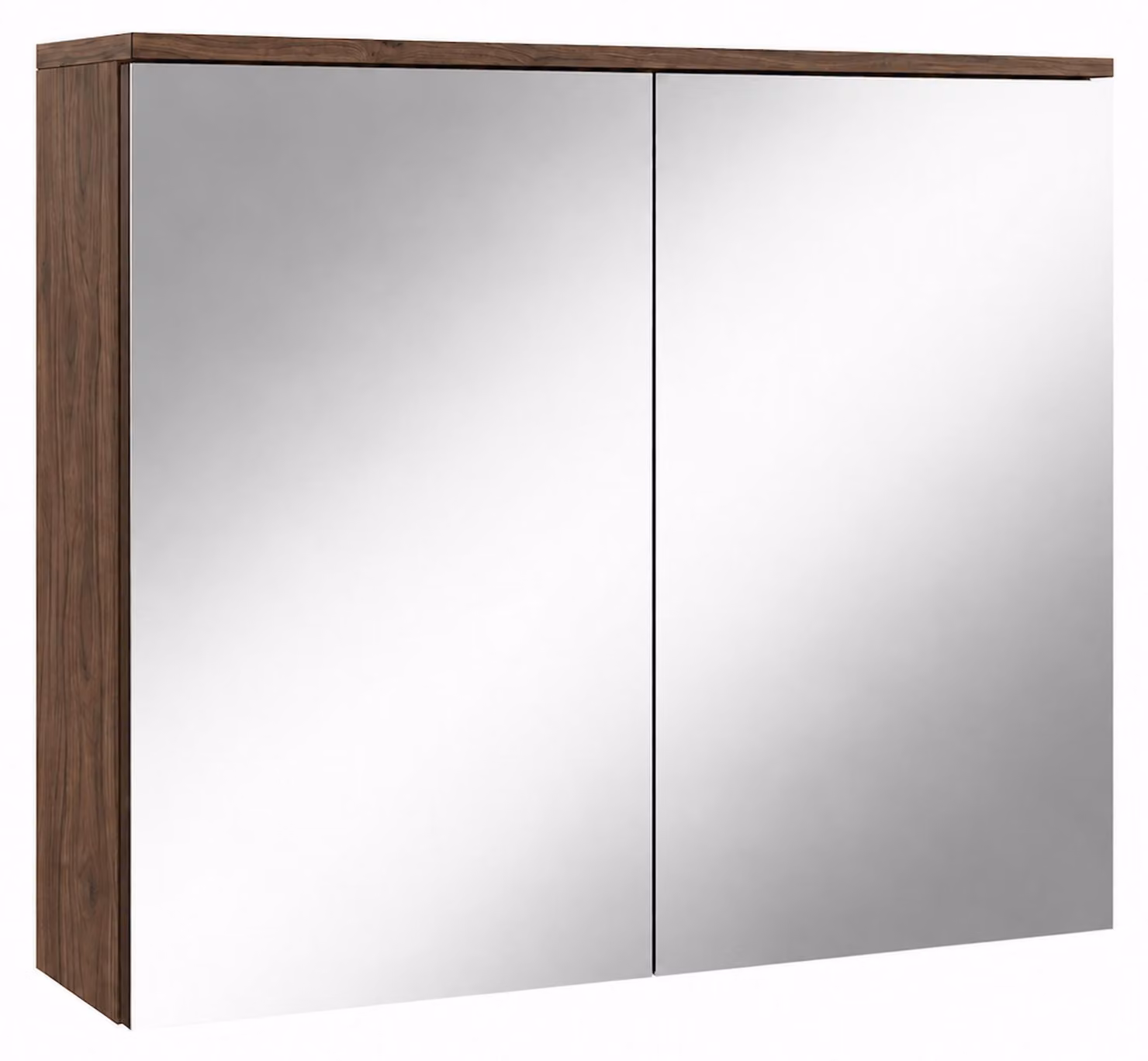 Badplaats Specchio Contenitore Toledo 80 x 20 x 60 cm - Noce Marrone - Colonna Bagno