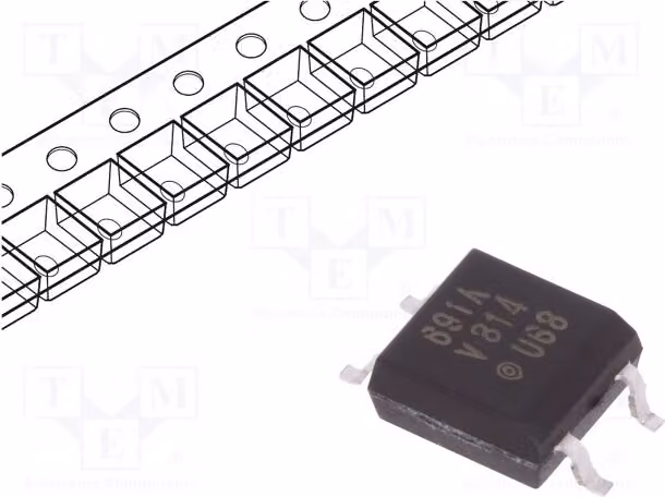 1 optoisolatore Uce: 70V SFH691AT, optoisolatore con uscita SMD, 1 canale