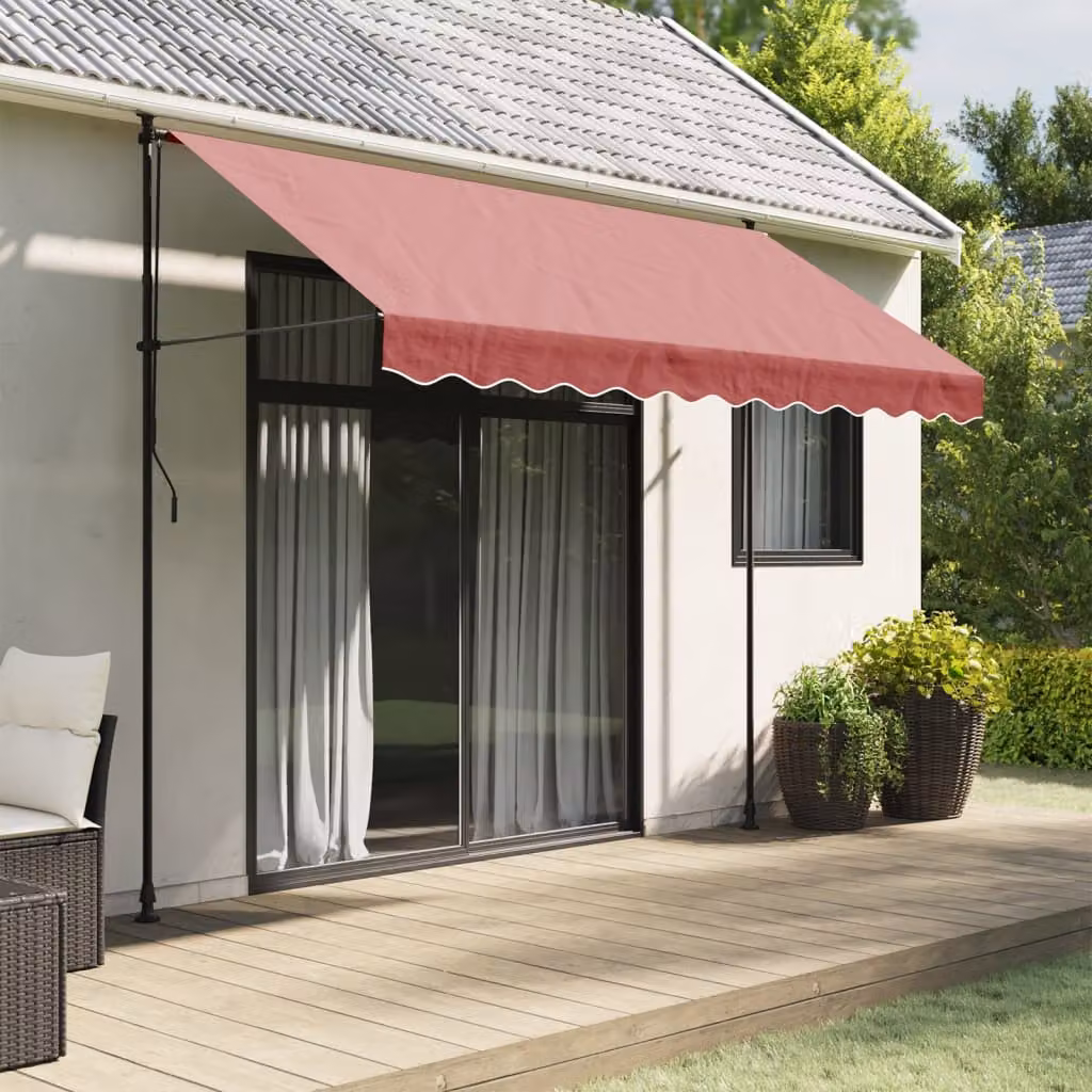 Tessuto di ricambio per tenda da sole vidaXL in poliestere, colore rosso, L: 280 cm