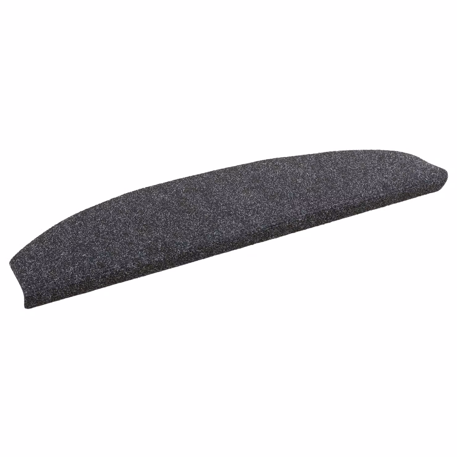 Set di 15 tappetini per scale autoadesivi vidaXL, antiscivolo e fonoassorbenti, in polipropilene grigio, L 80 x P 24,5 x H 3,5 cm