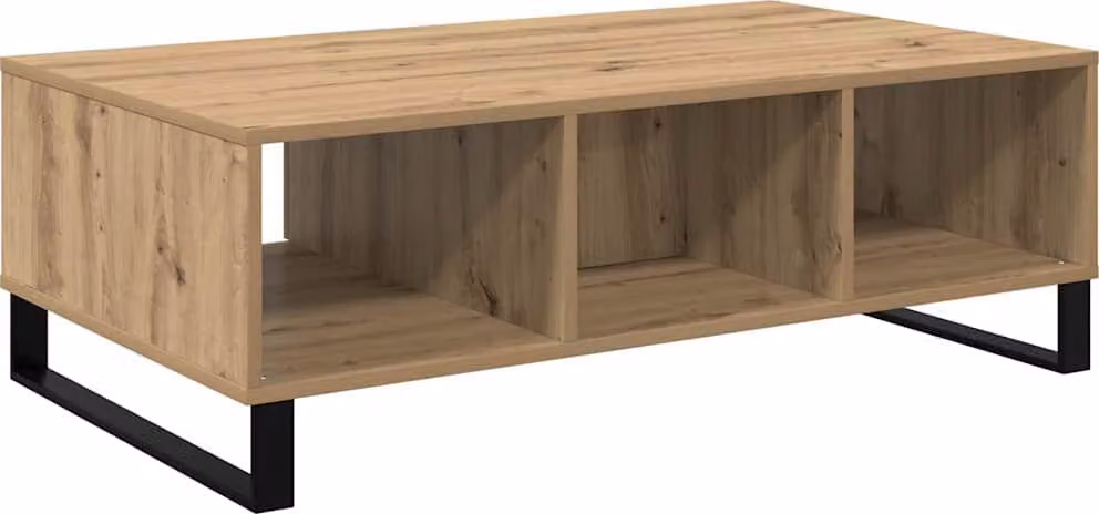 Tavolino da salotto Rovere artigianale 104 x 60 x 35 cm