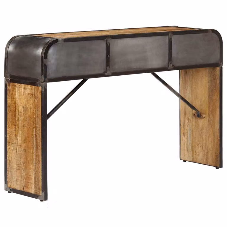 vidaXL Credenza 120 x 30 x 75 cm in legno massiccio di mango