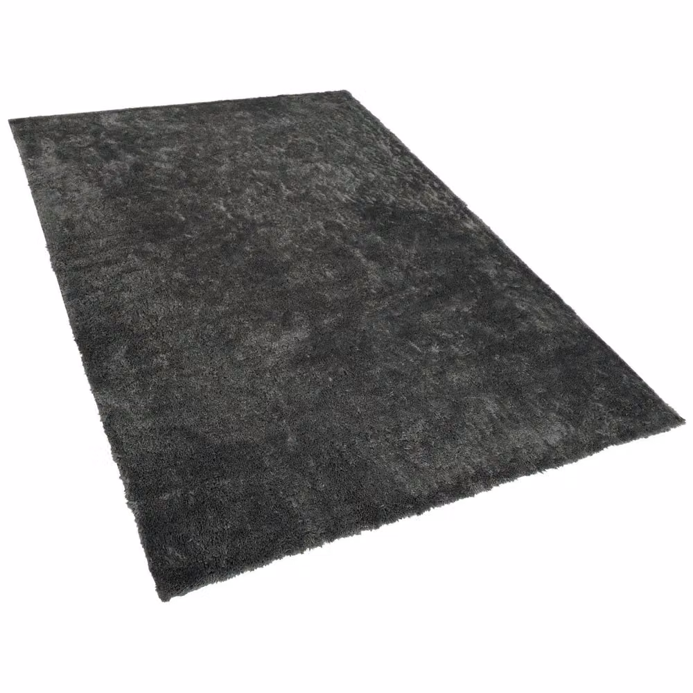 Tappeto Shaggy BELIANI in misto cotone e poliestere, modello moderno a pelo denso, grigio e verde, L: 200 cm x P: 300 cm – 2