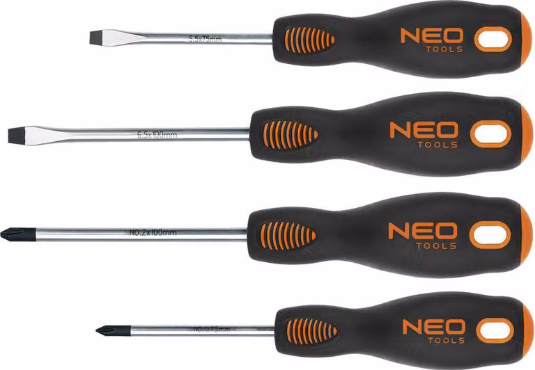 Cacciaviti NEO TOOLS, set di 4 pezzi.