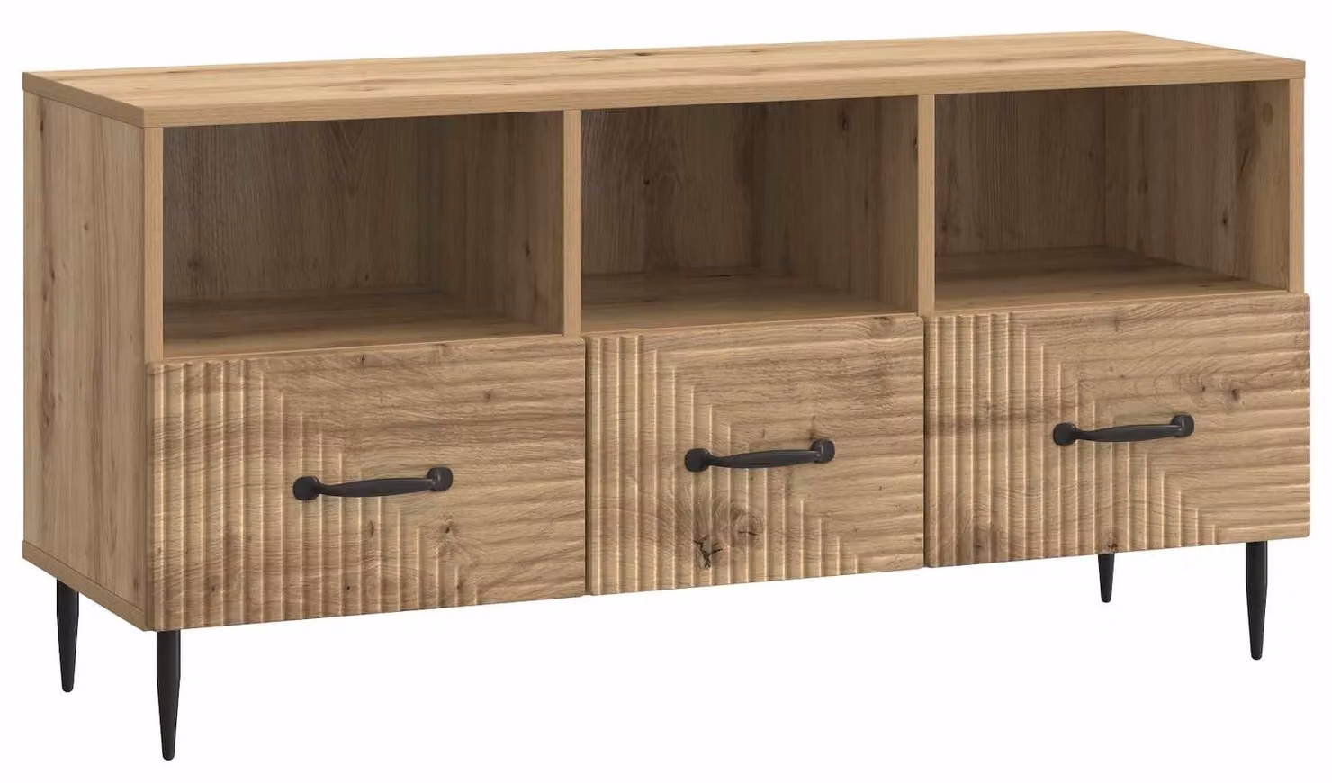 Mobile TV con cassetto Rovere Artigianale 102 x 34,5 x 50 cm