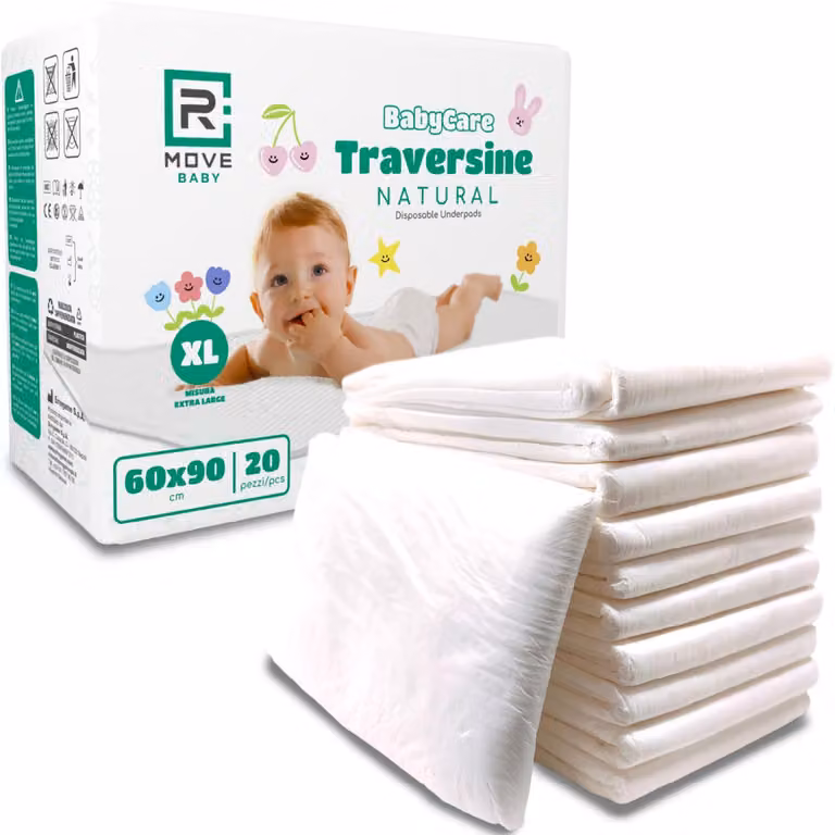 R Move Tovagliette assorbenti per neonati 60x90 cm - Confezione da 20 pezzi