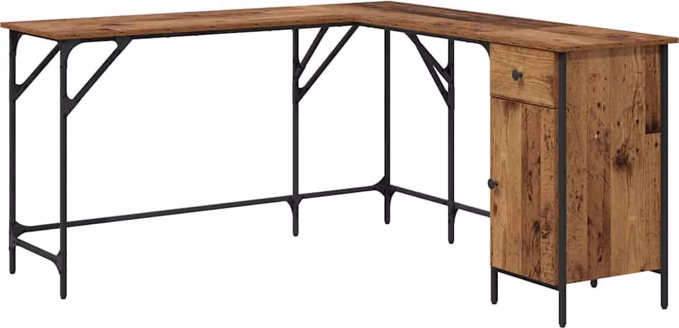 Scrivania Legno vecchio 141 x 141 x 75 cm Legno multistrato