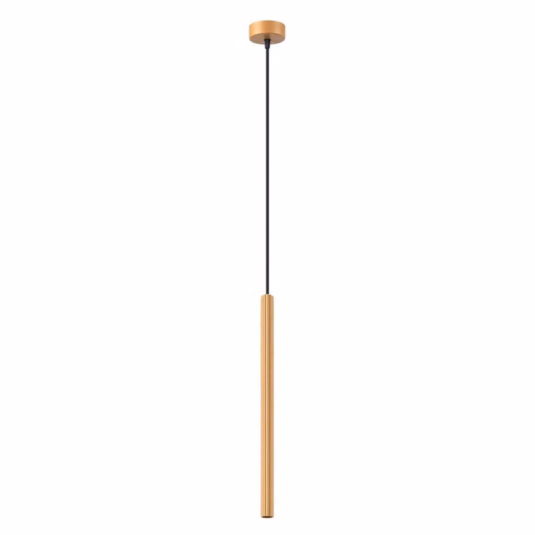 Lampada a sospensione ARCHE 1 oro 1xG9 8W acciaio 120x8x8cm Sollux Lighting