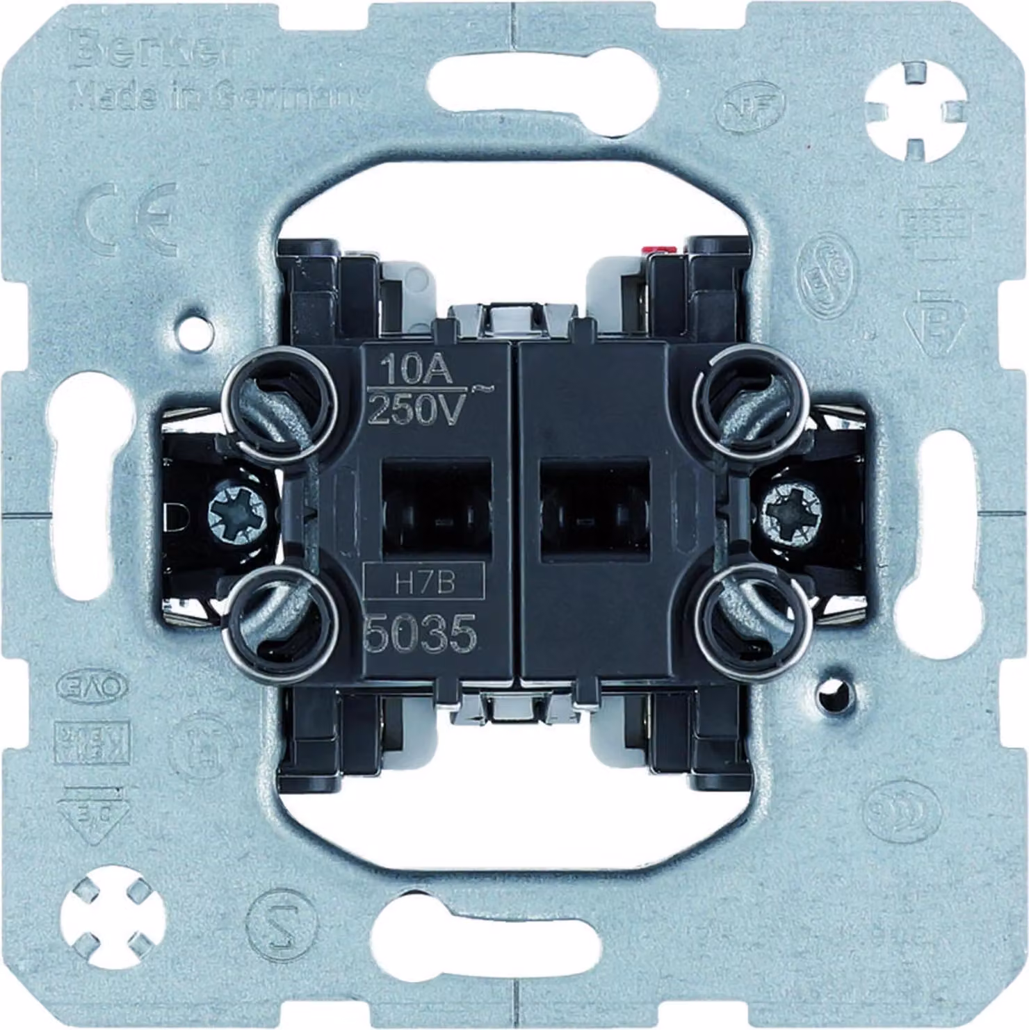 Pulsante cradle 2p. - Premere il pulsante 2 per creare contatti (NO) 5035