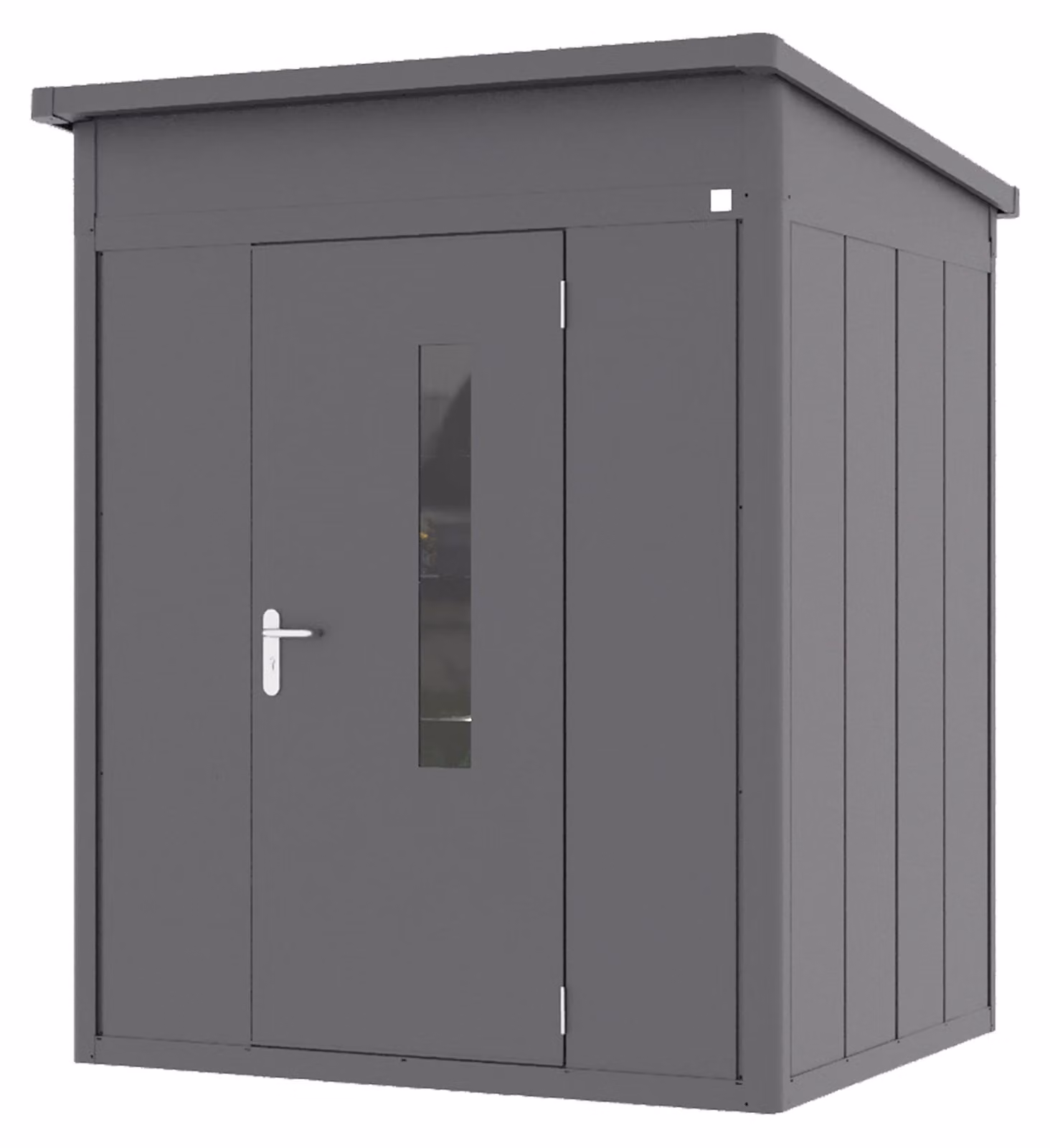GFP Primeyard Casetta da giardino metallo 180x158x231 cm Armadio da esterno per attrezzi antracite