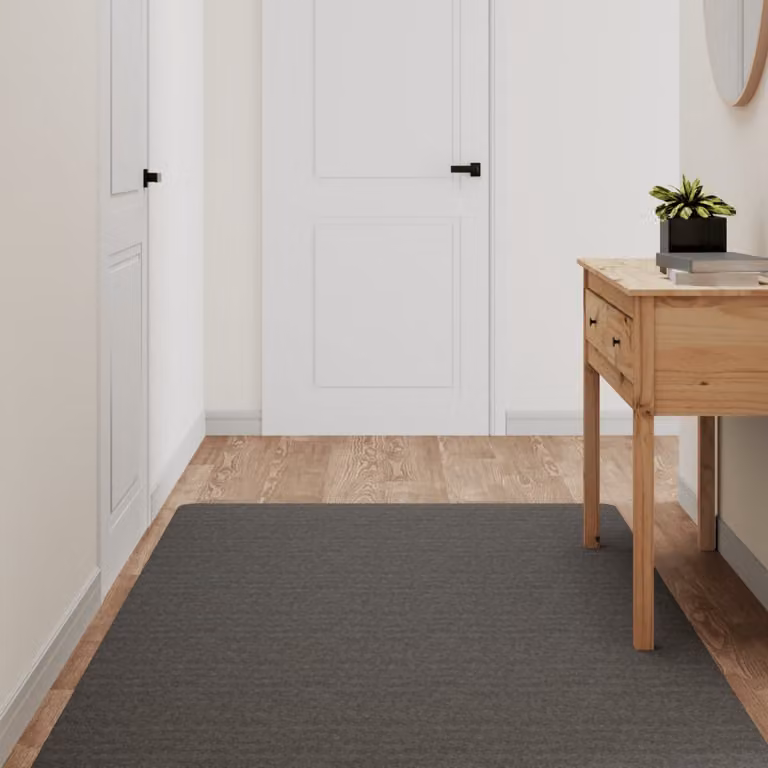 Tappeto a corsia vidaXL moderno color antracite, lavabile, L 100 cm x P 180 cm