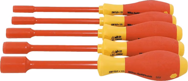 Set di chiavi a bussola Wiha, completamente isolate, 11 pezzi