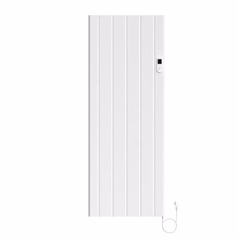 Radiatore elettrico BELVIT da 2000 W, colore bianco opaco, con tecnologia Smart Wi-Fi e termostato digitale