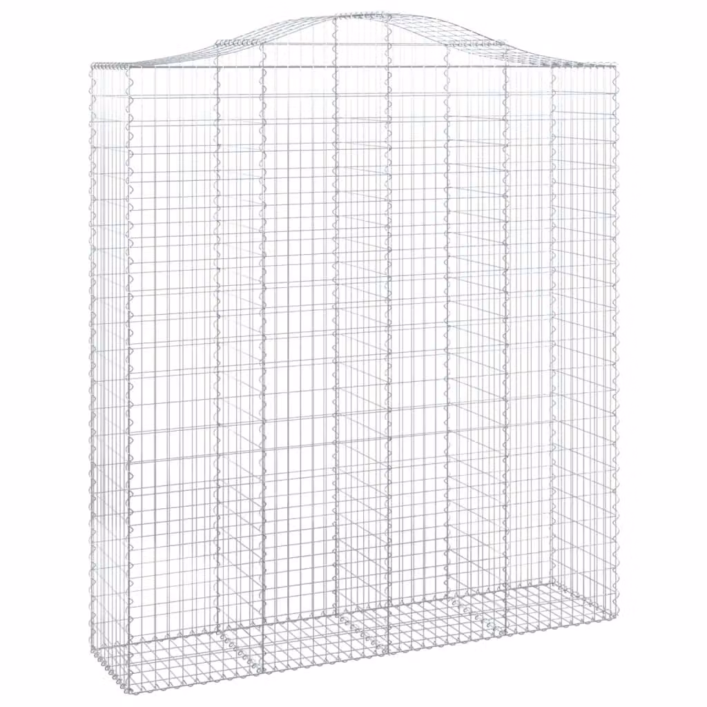 Cesto Gabbione ad Arco 200x50x220/240 cm Ferro Zincato