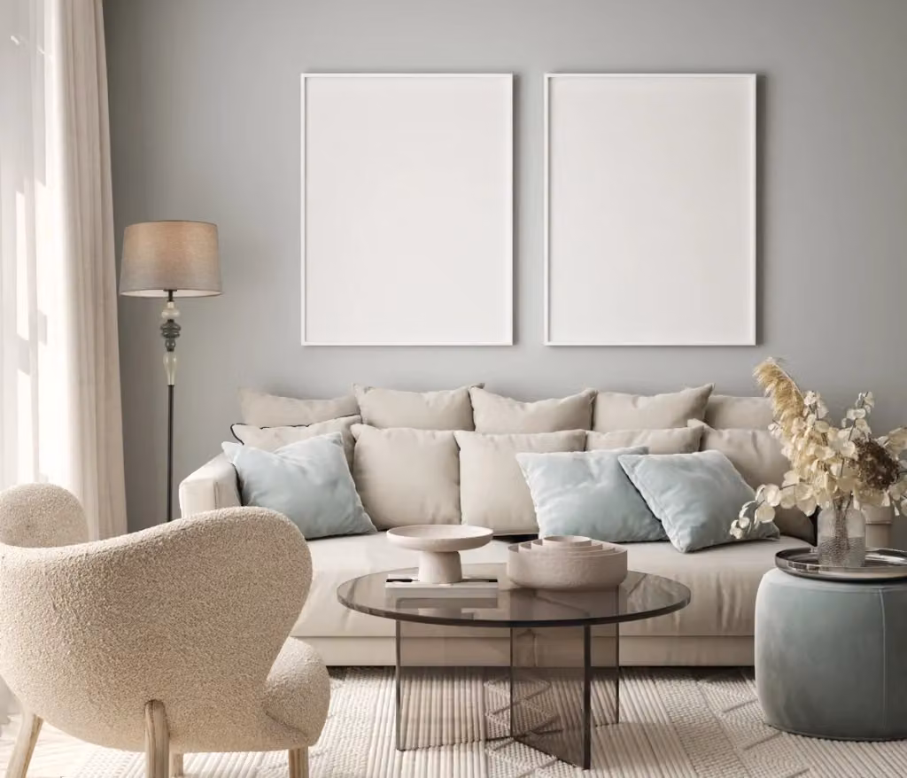 Lampada da terra NEROM Italux nera con paralume in tessuto grigio, dimmerabile, attacco E27, H: 157 cm – 2