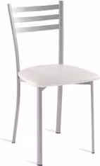 Sedia Italchair ELIUS I in tessuto bianco e alluminio con design moderno