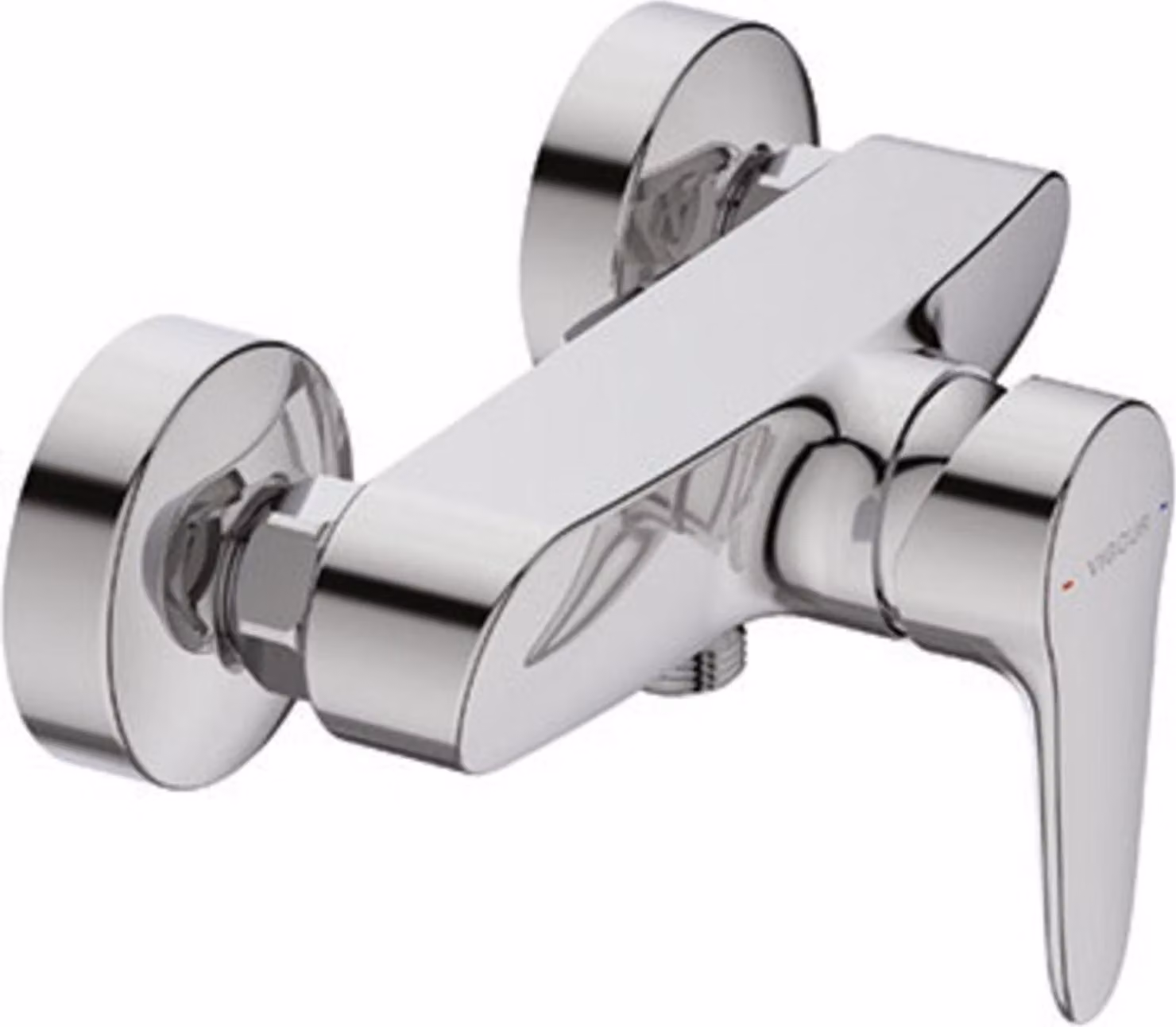 VIGOUR Clivia Miscelatore monocomando da parete con funzione ECO senza set doccia, cromato
