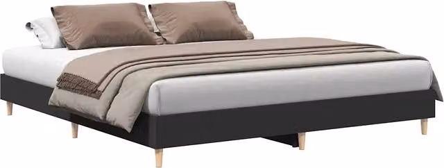 Letto matrimoniale moderno DESIGN IN in legno di pino nero L 180 cm x P 200 cm – 1