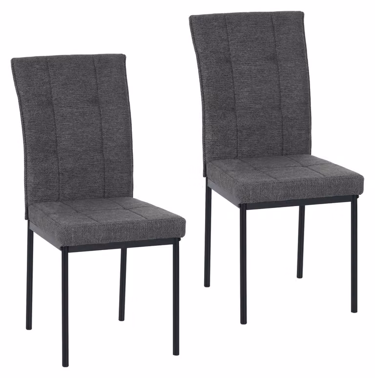Sedia Matthew grigio, set da 2